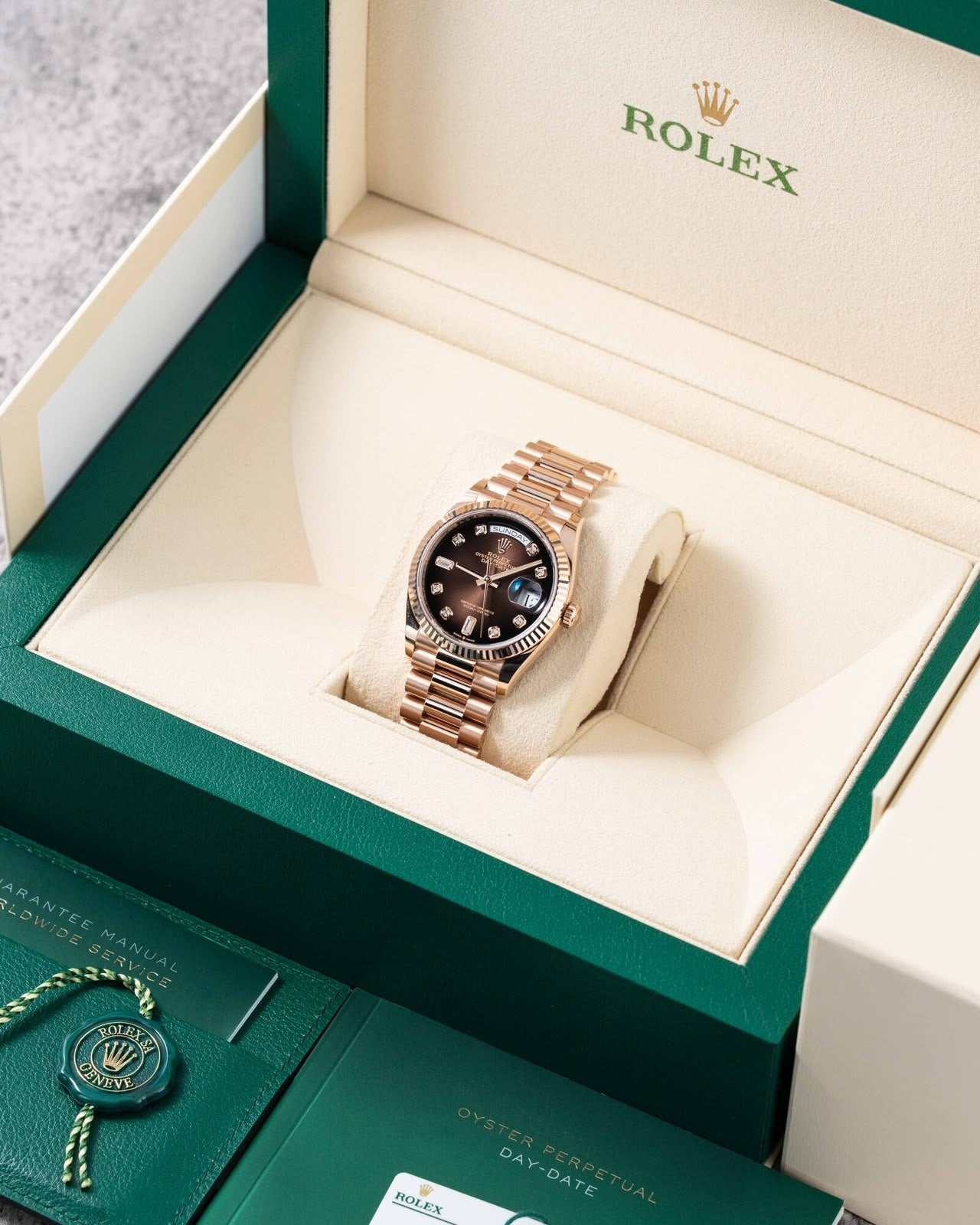 Rolex Perpetual Day-Date Rose Gold Automatic