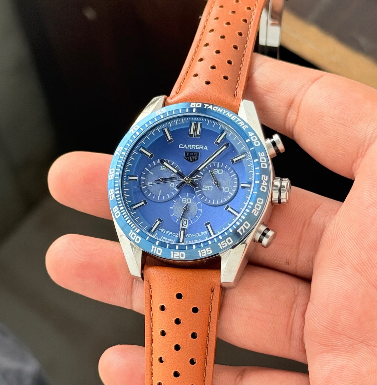 Tag Heuer Carrera Chronograph Blue Dial