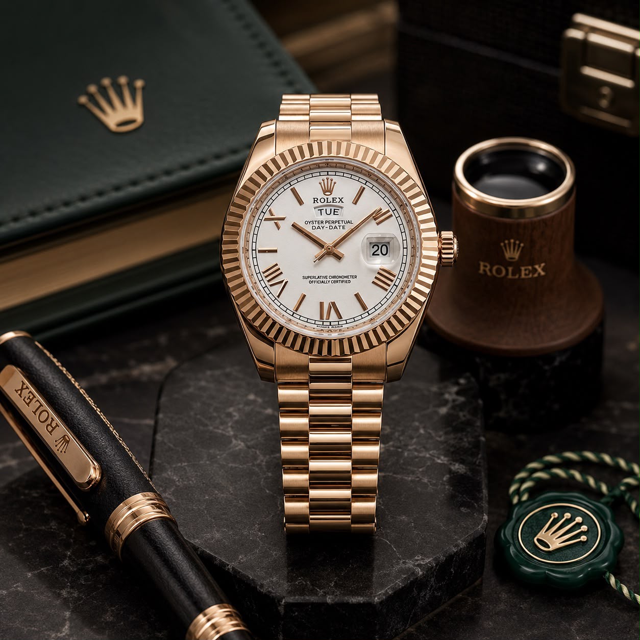 Rolex Oyster Perpetual Day-Date White Dial