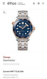 Omega Seamaster Diver Co-Axial Silver Automatic