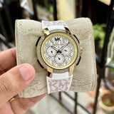 Michael Kors Sydney Pavé White Chronograph