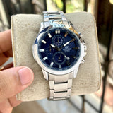 Edifice Casio World Map 43mm Chronograph