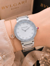 Bvlgari Mother of Pearl Silver Diamond Dial