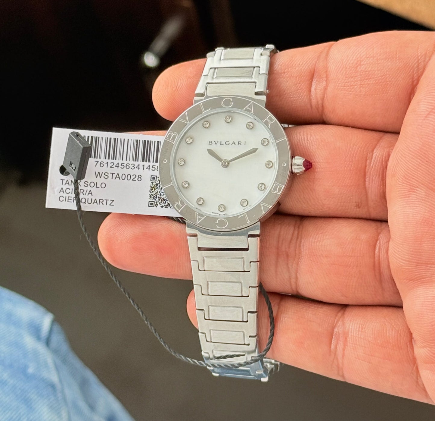 Bvlgari Mother of Pearl Silver Diamond Dial