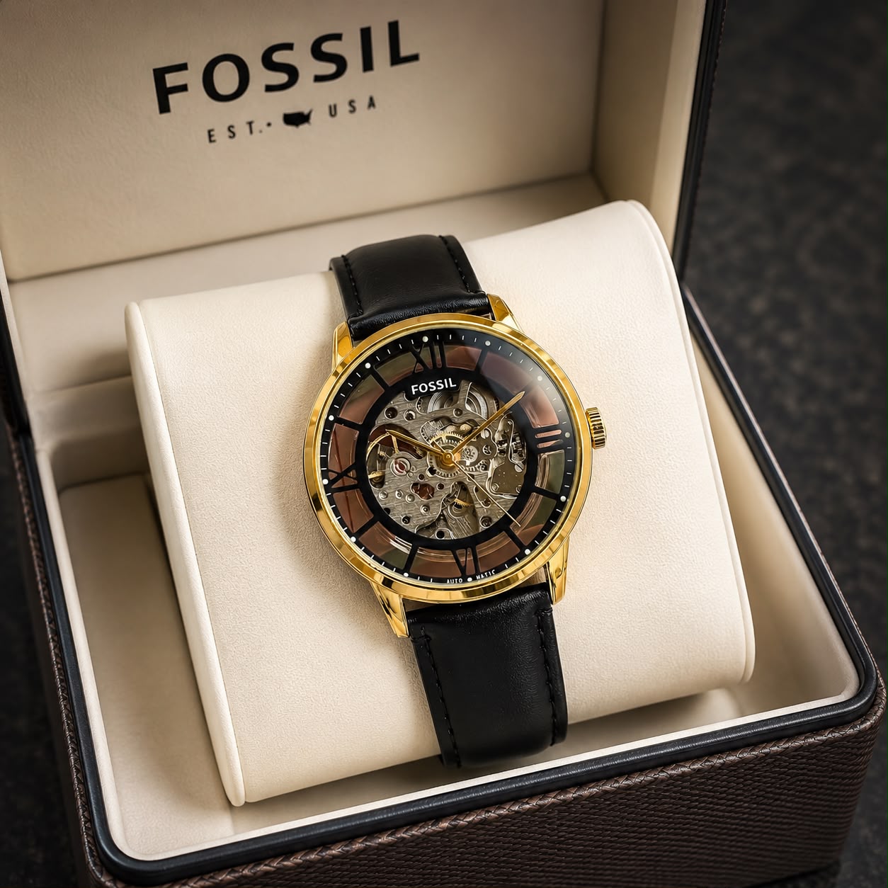 Fossil Townsman Brown Automatic