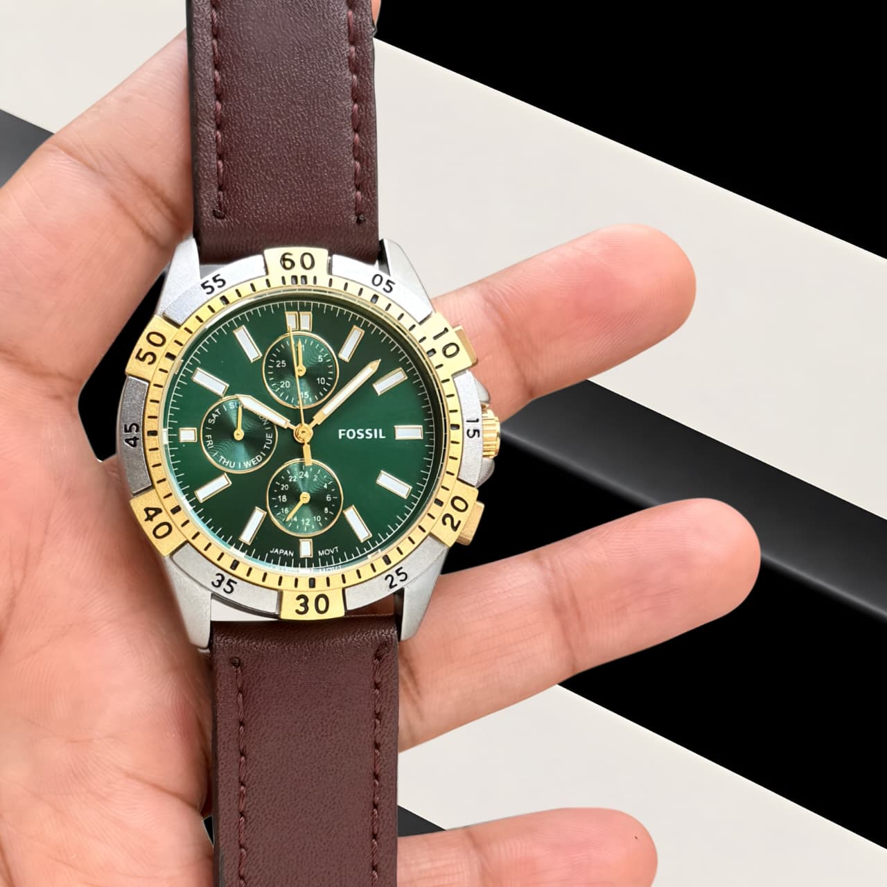 Fossil Garrett FS6147 Green Dial