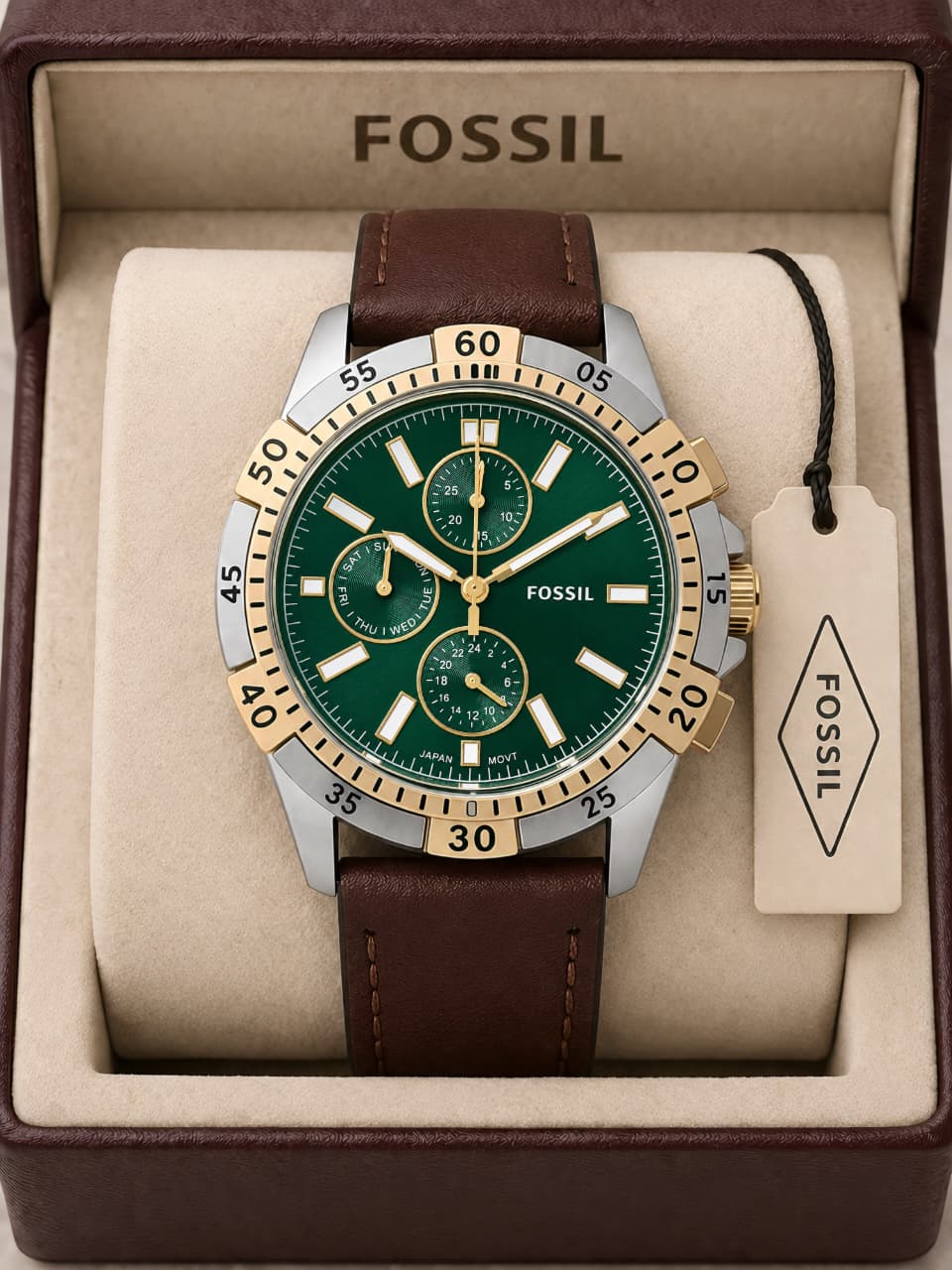 Fossil Garrett FS6147 Green Dial