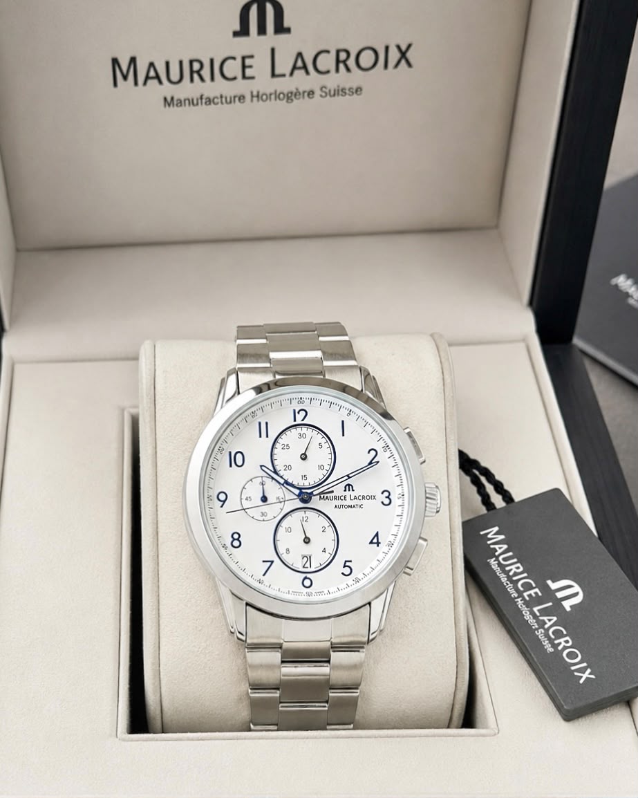 Maurice White Dial Silver Quartz