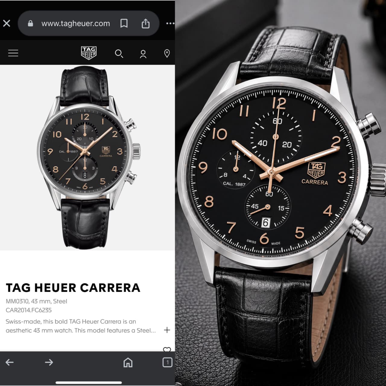 Tag Heuer Carrera Heritage Chronograph