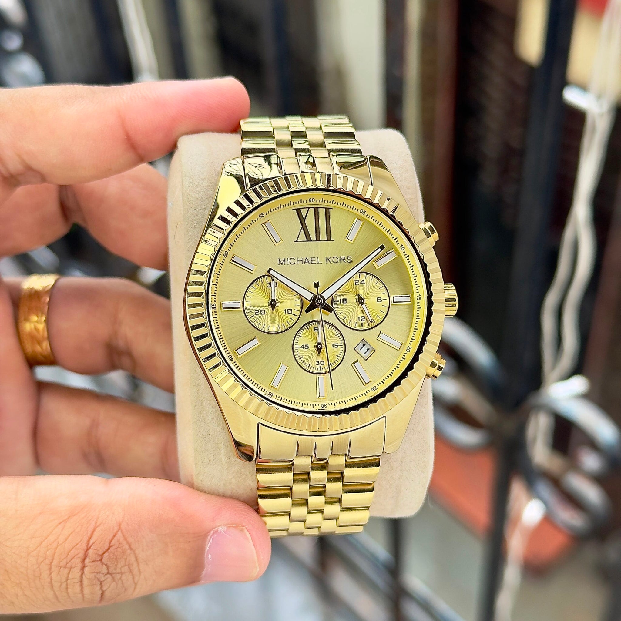 Michael Kors Lexington Chronograph Gold