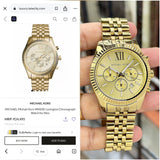 Michael Kors Lexington Chronograph Gold