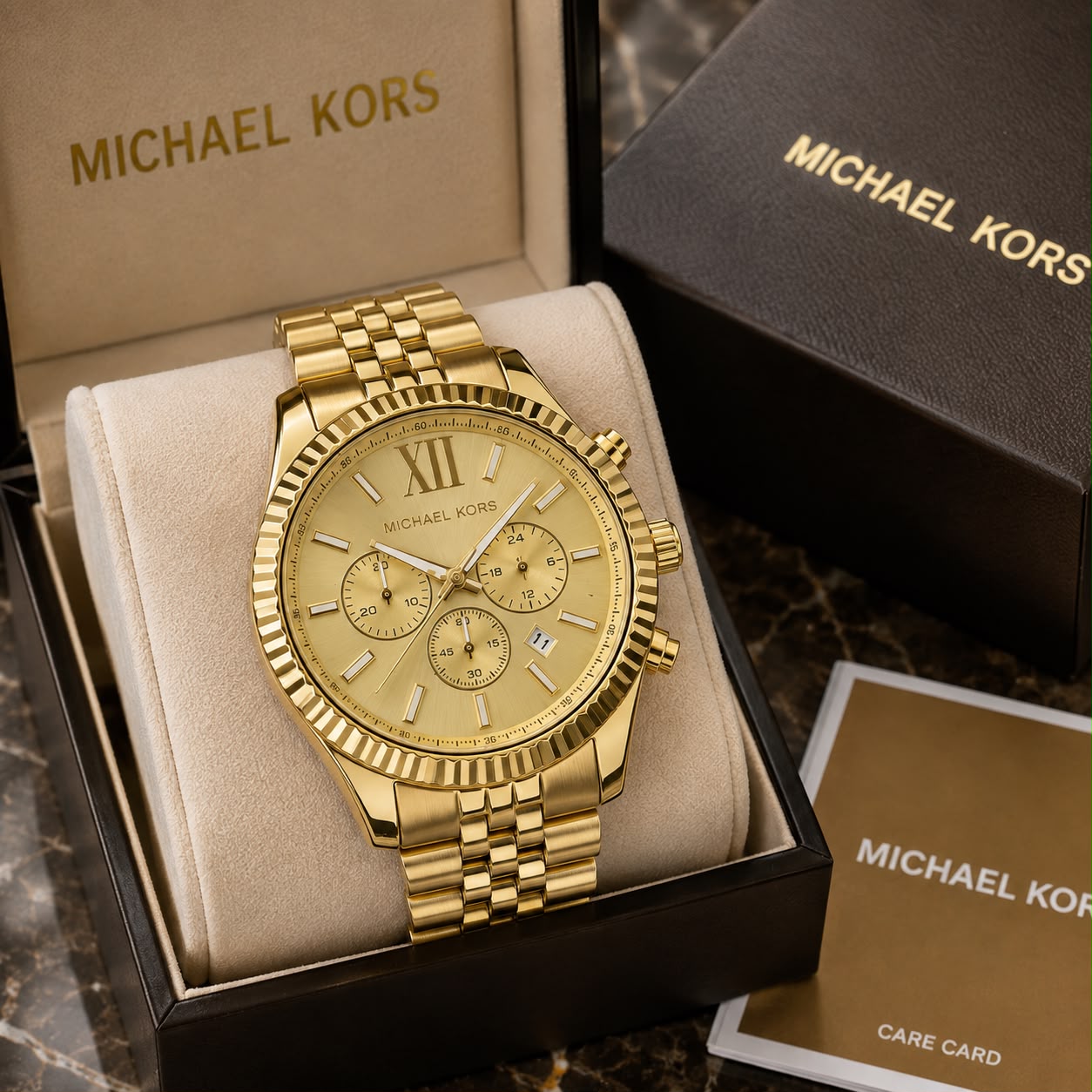 Michael Kors Lexington Chronograph Gold