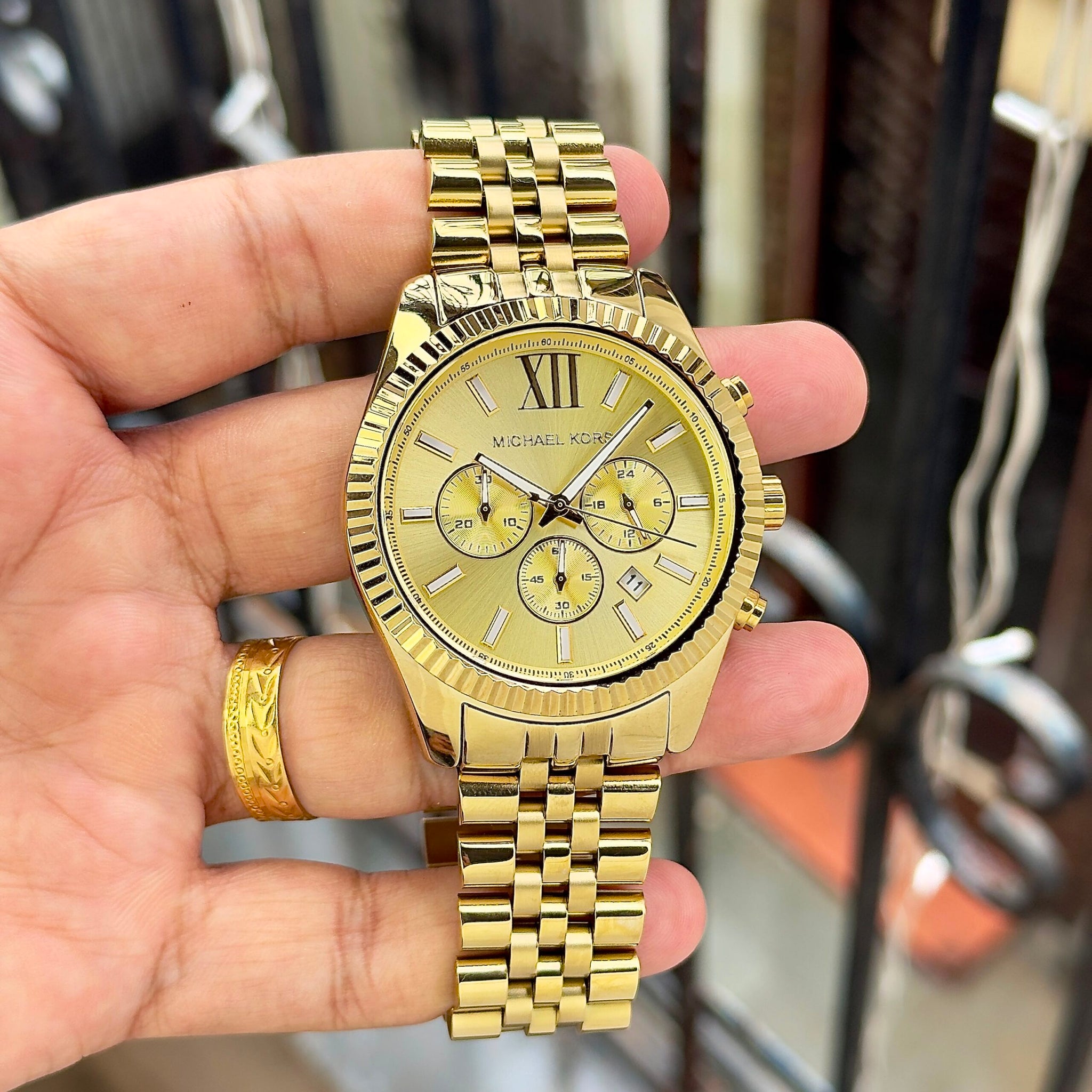 Michael Kors Lexington Chronograph Gold
