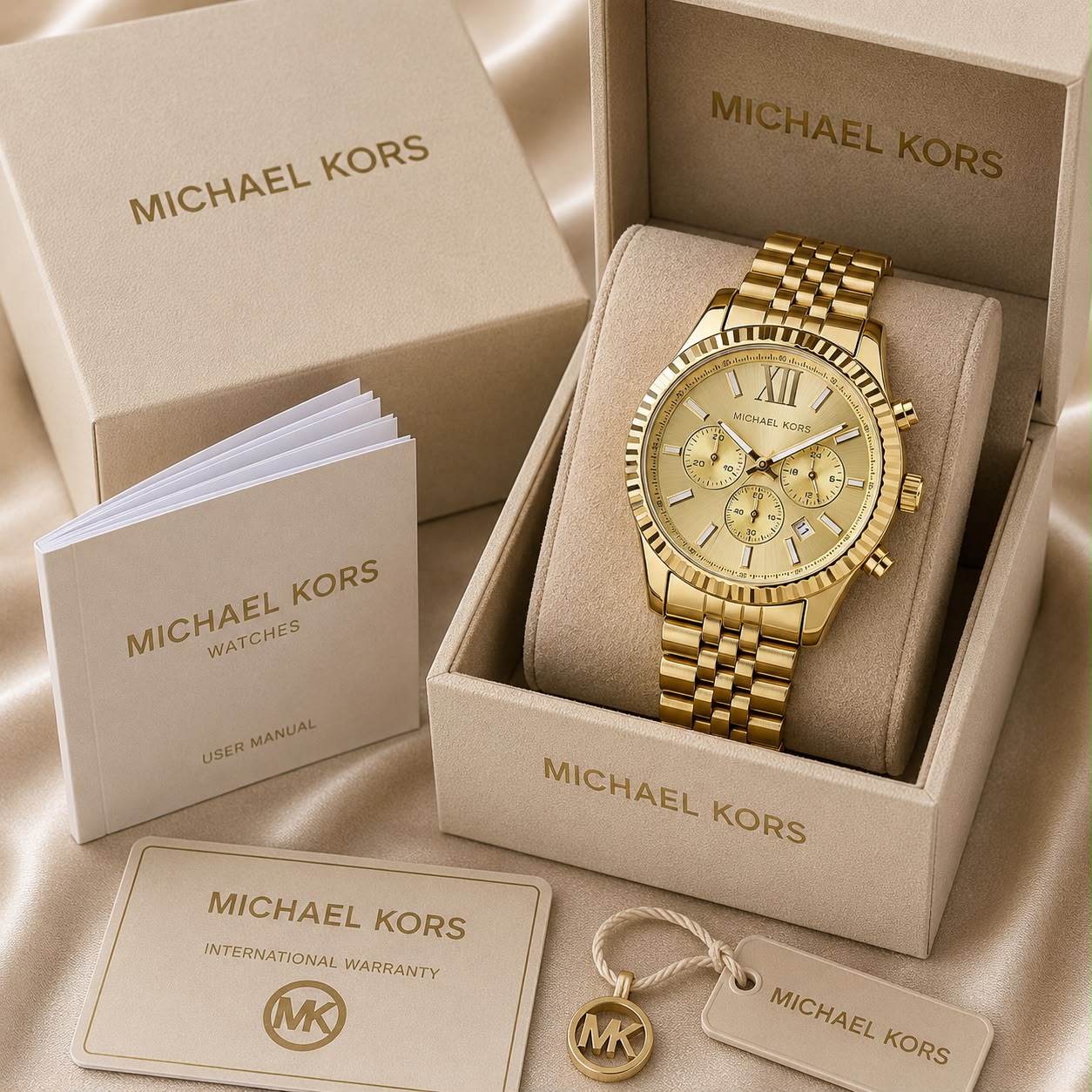 Michael Kors Lexington Chronograph Gold