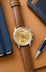 Fossil Chronograph Champagne Gold Dial