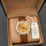 Fossil Chronograph Champagne Gold Dial