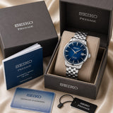 Seiko Presage Automatic Blue Sunburst Dial