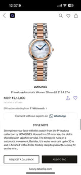 Longines PrimaLuna White Mother-of-Pearl