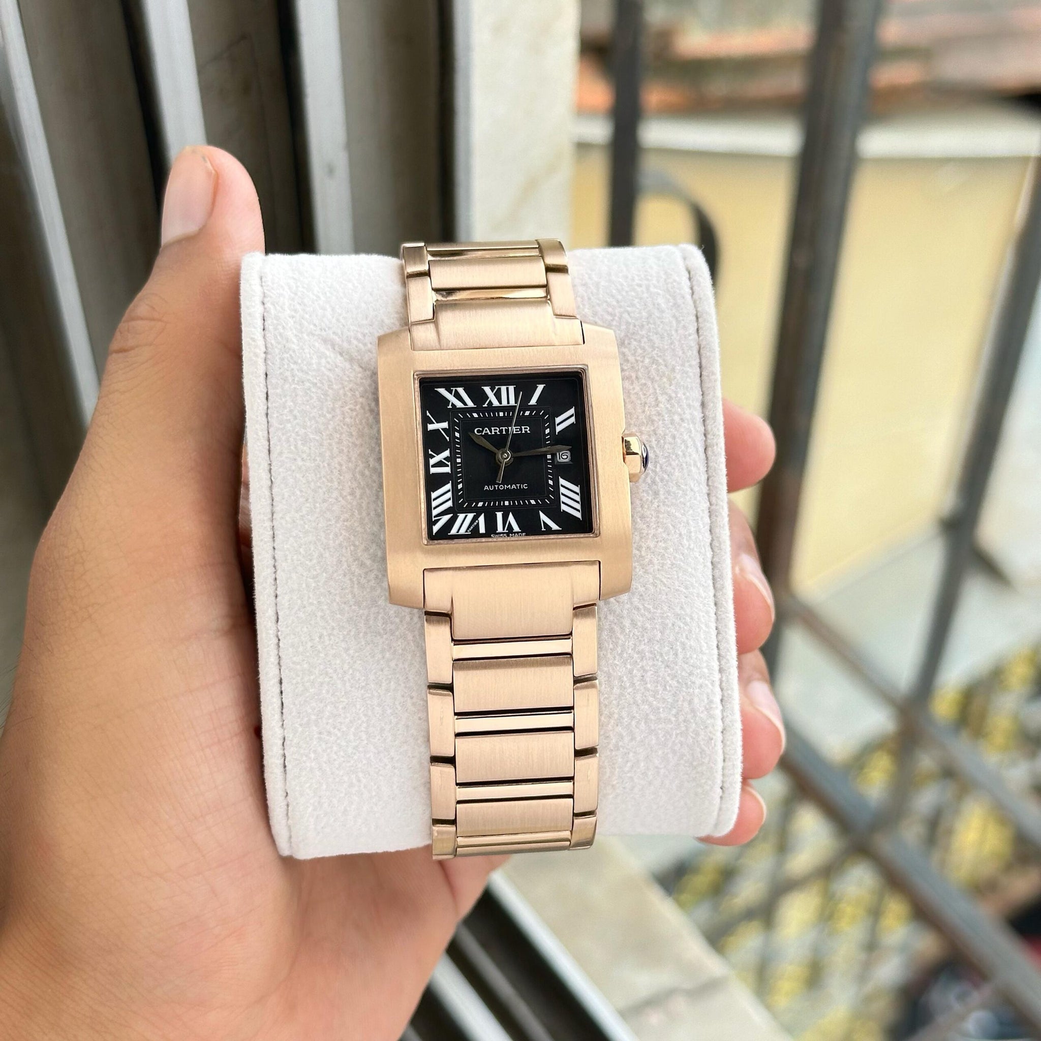 Cartier Tank Française Automatic Black Dial