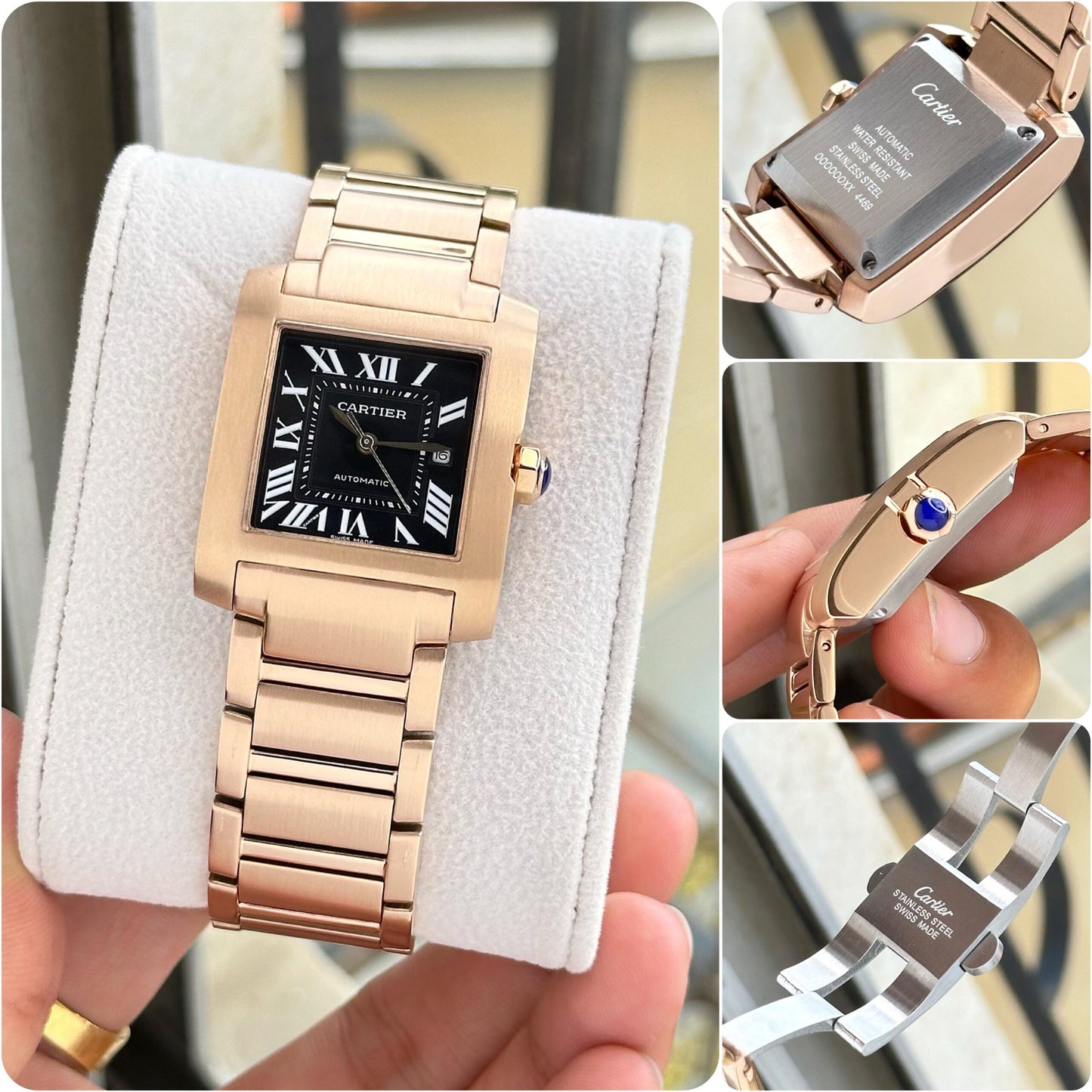Cartier Tank Française Automatic Black Dial
