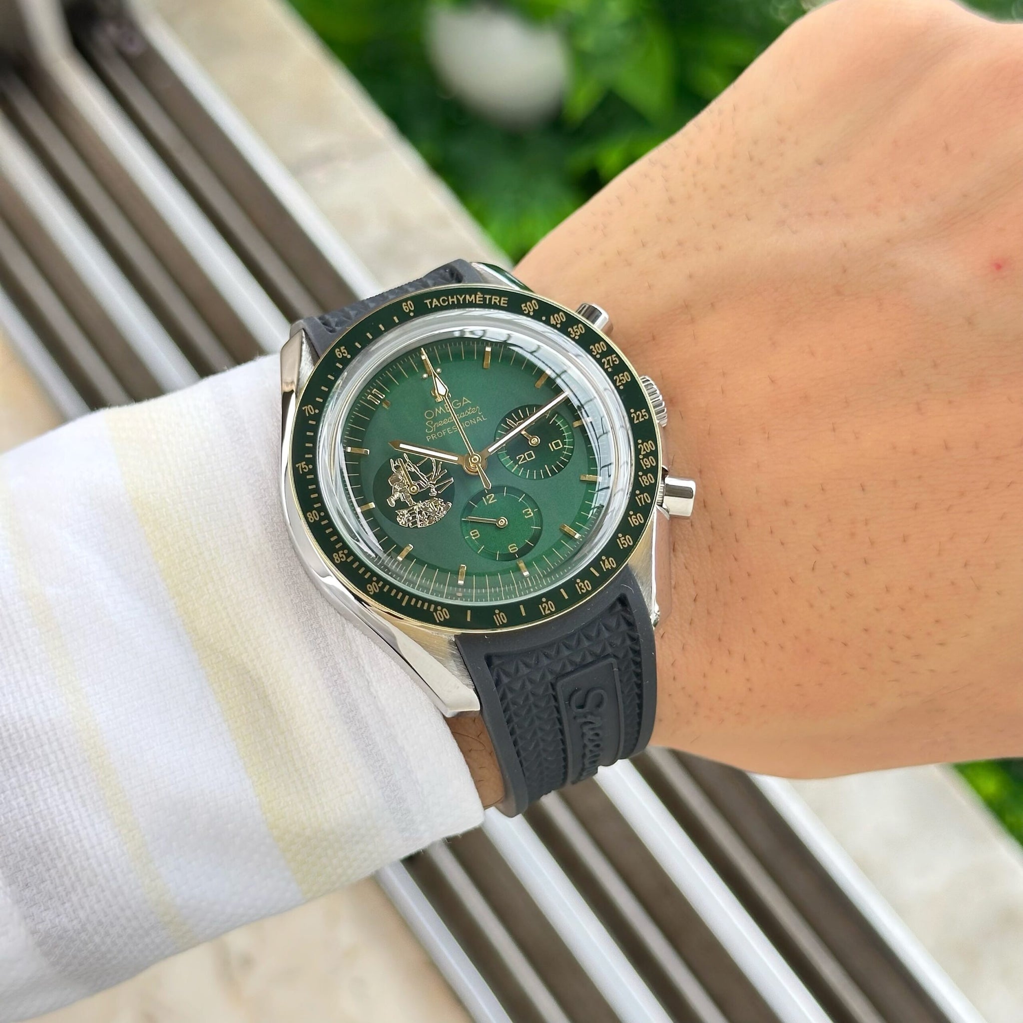 Omega Apollo Green Dial Chronograph