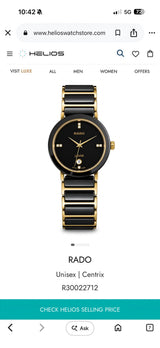 Rado Black Ceramic Gold Edition
