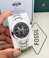 Fossil Digital Silver Black Dial