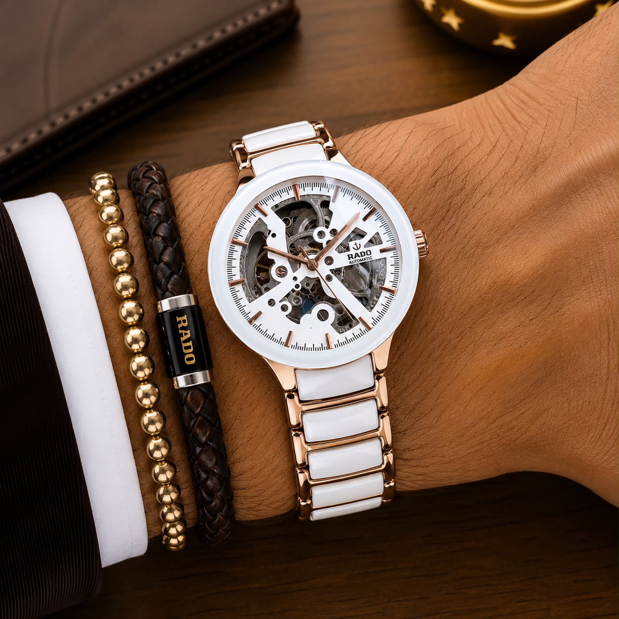 Rado Centrix Automatic White Skeleton Edition