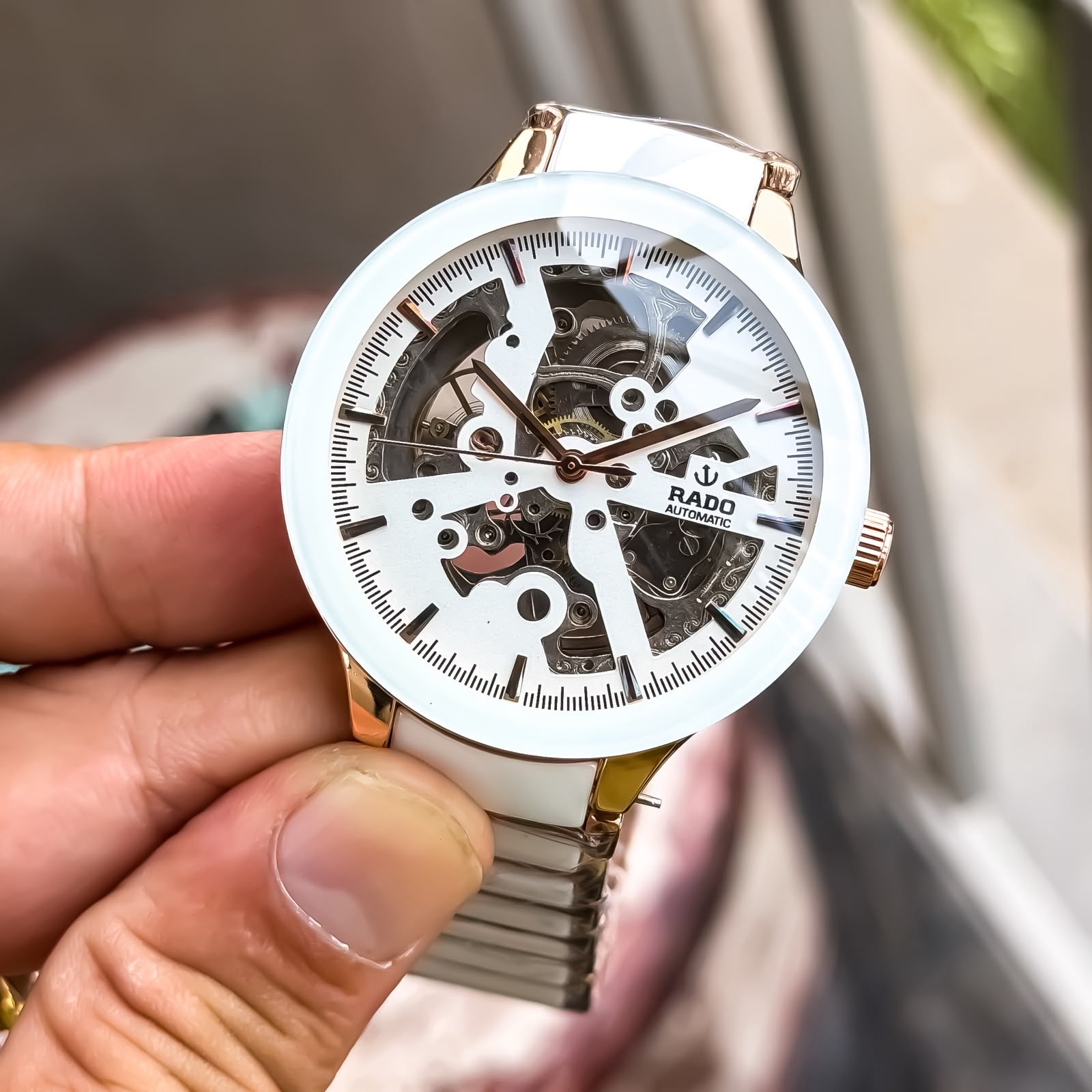 Rado Centrix Automatic White Skeleton Edition