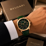 Bvlgari Octo Skeleton Rosegold Green Dial