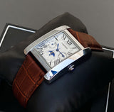 Cartier Tank Moonphase White Dial Quartz