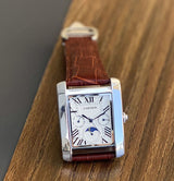 Cartier Tank Moonphase White Dial Quartz