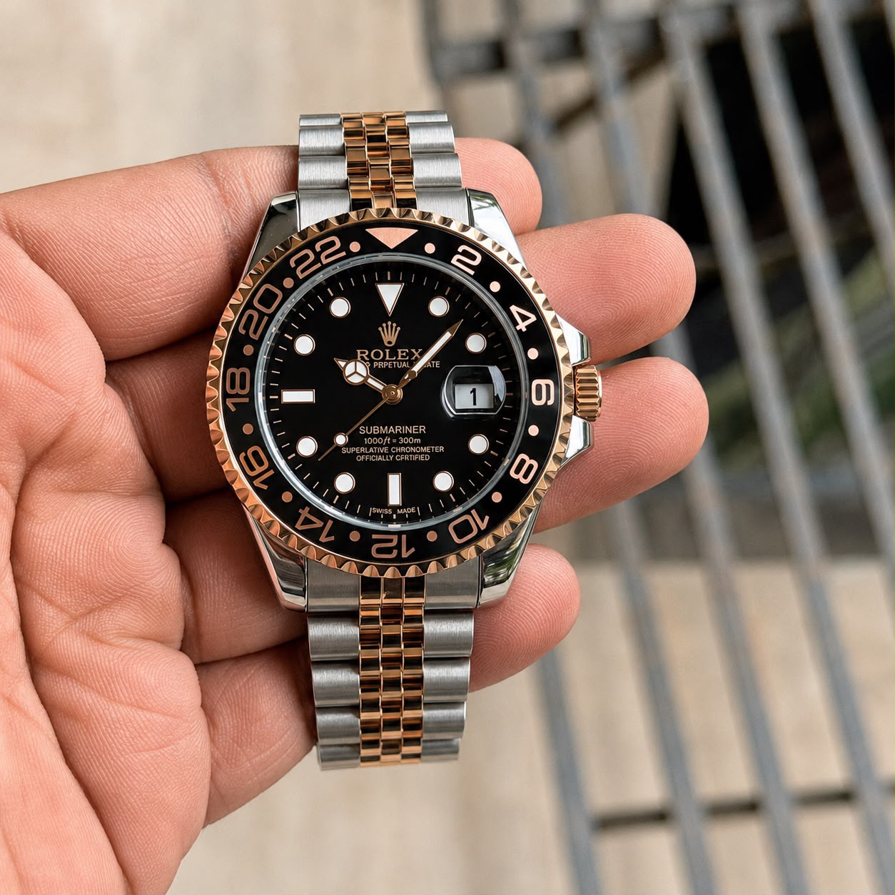 Rolex GMT Master II Black Dial Quartz