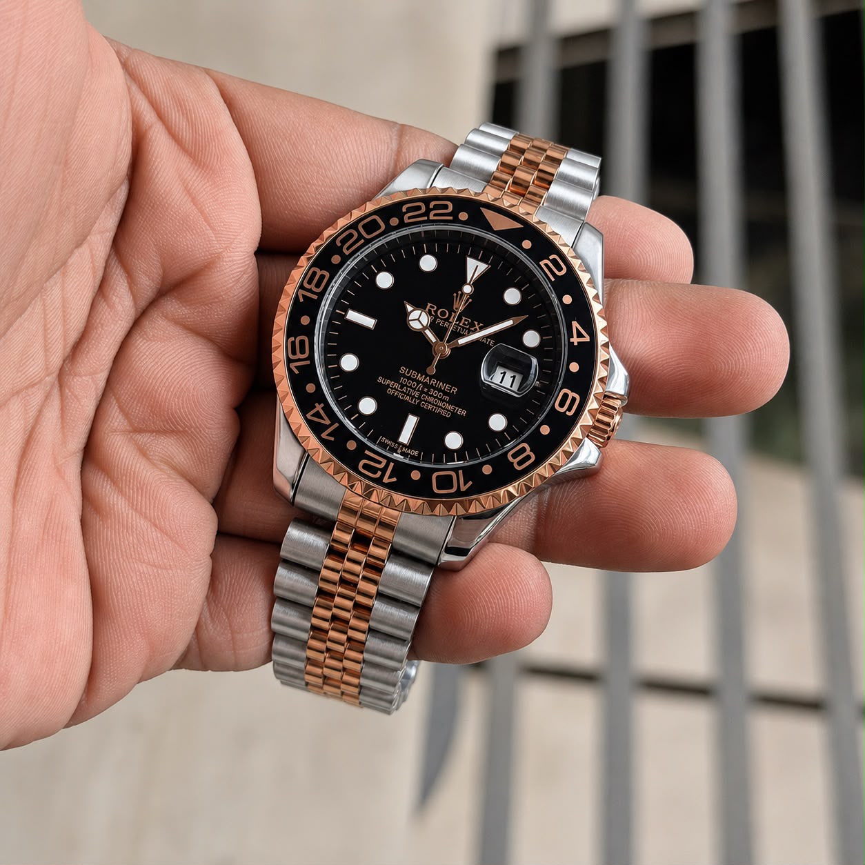 Rolex GMT Master II Black Dial Quartz