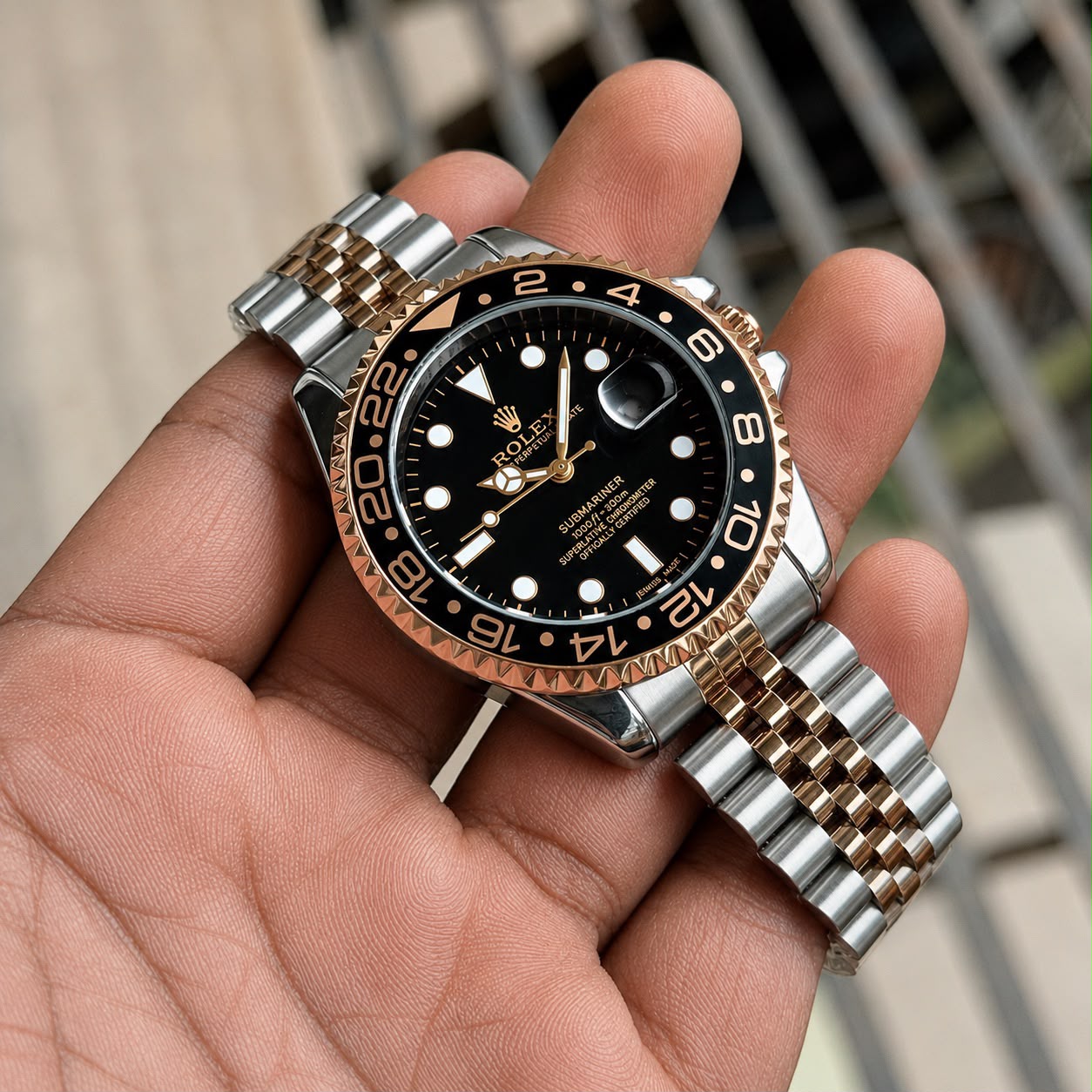 Rolex GMT Master II Black Dial Quartz