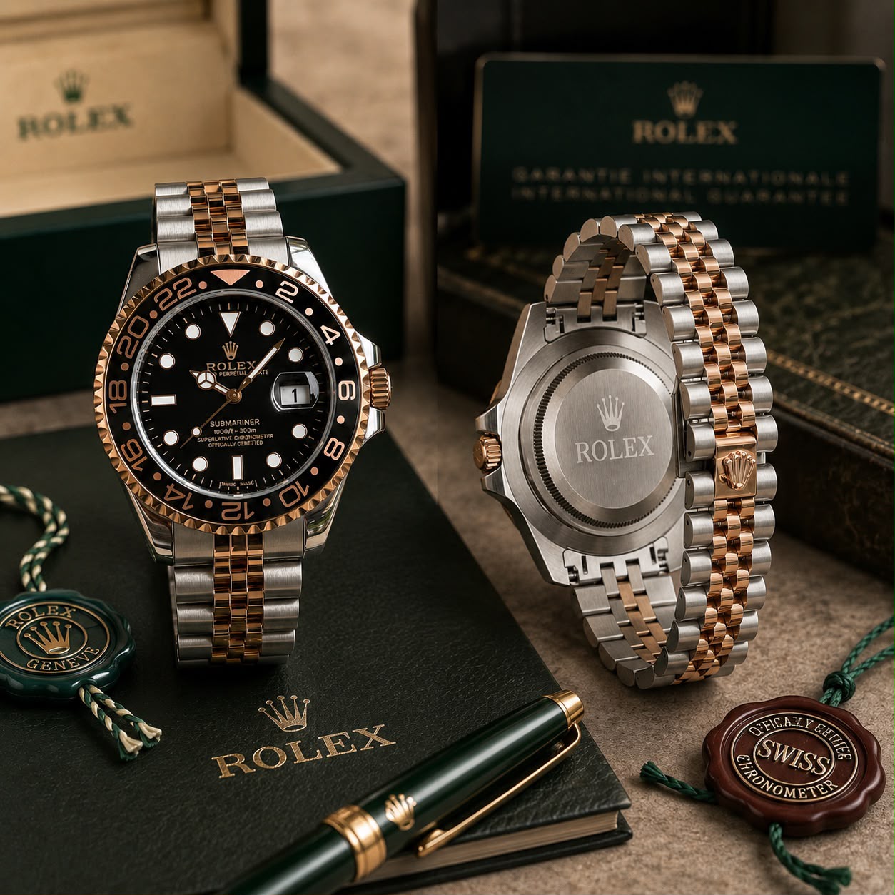 Rolex GMT Master II Black Dial Quartz