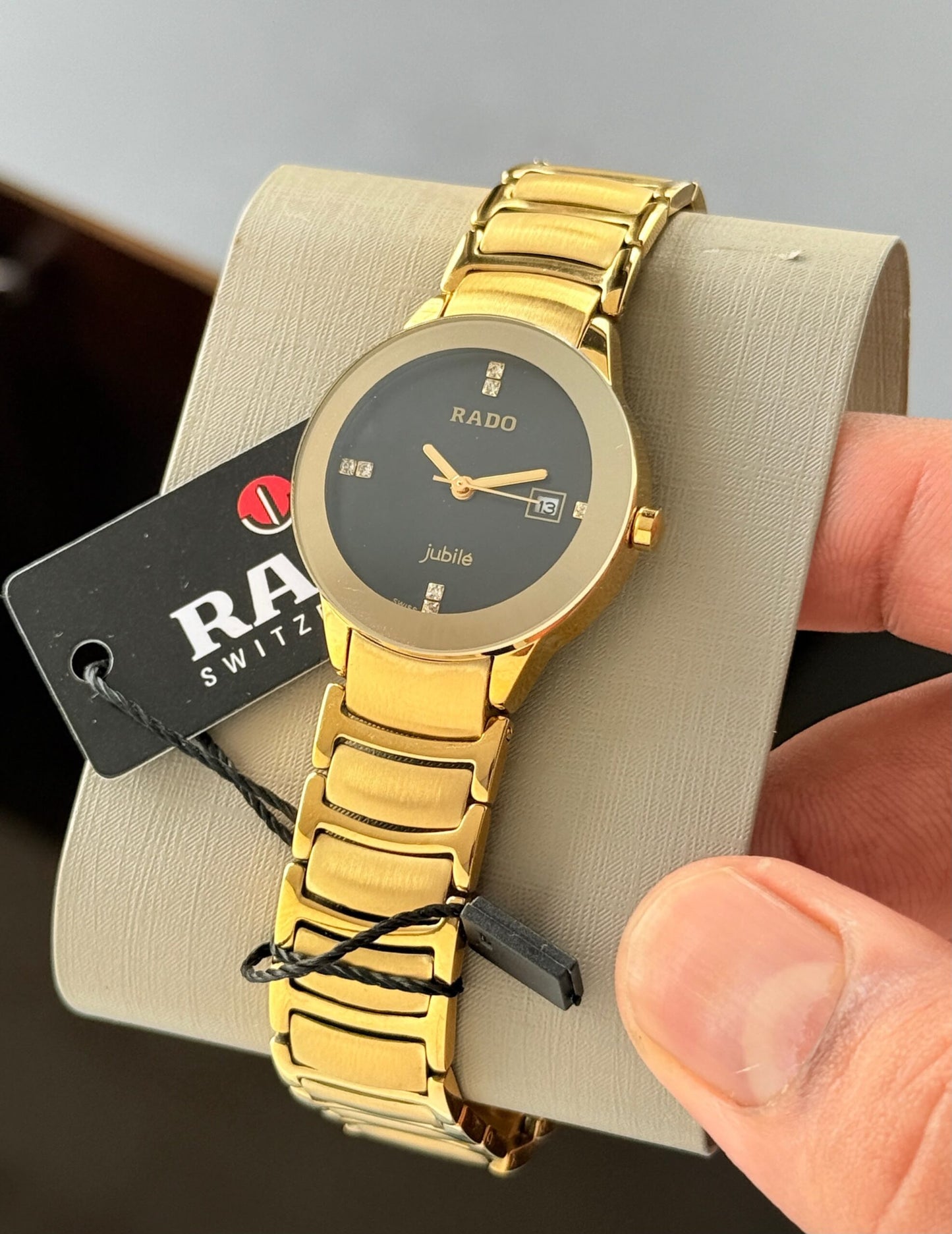 Rado Centrix Jubile Ceramica Black Dial Gold