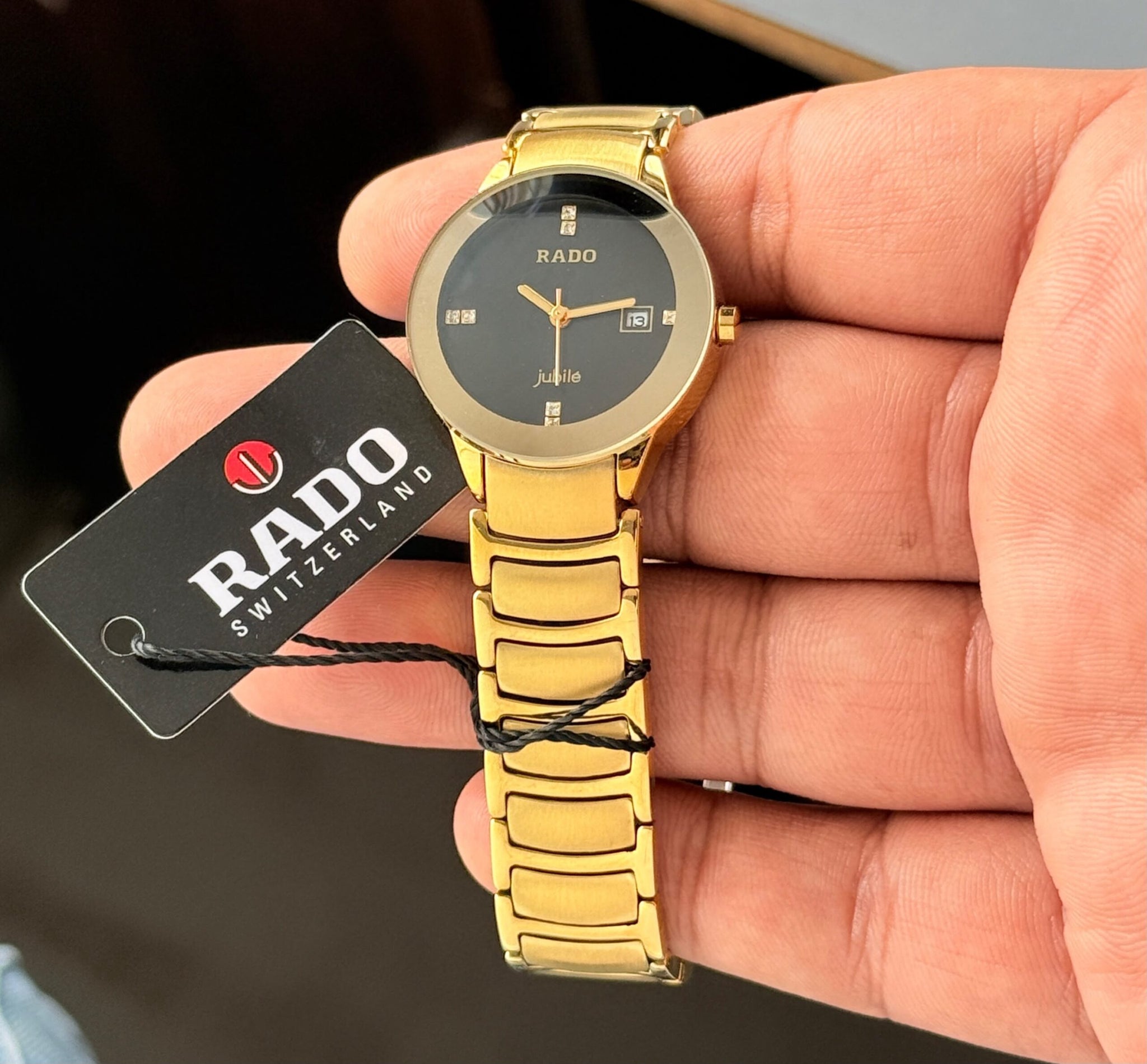 Rado Centrix Jubile Ceramica Black Dial Gold