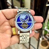 Montblanc Heritage World Map Automatic Blue Dial