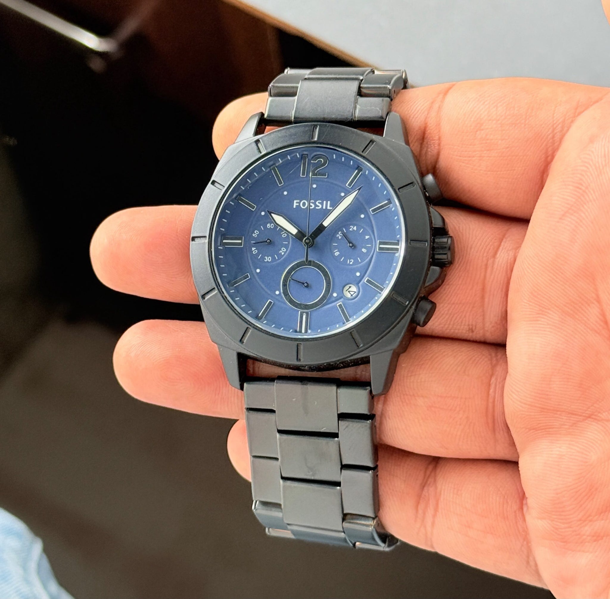 Fossil Privateer Sport Blue Dial Chronograph