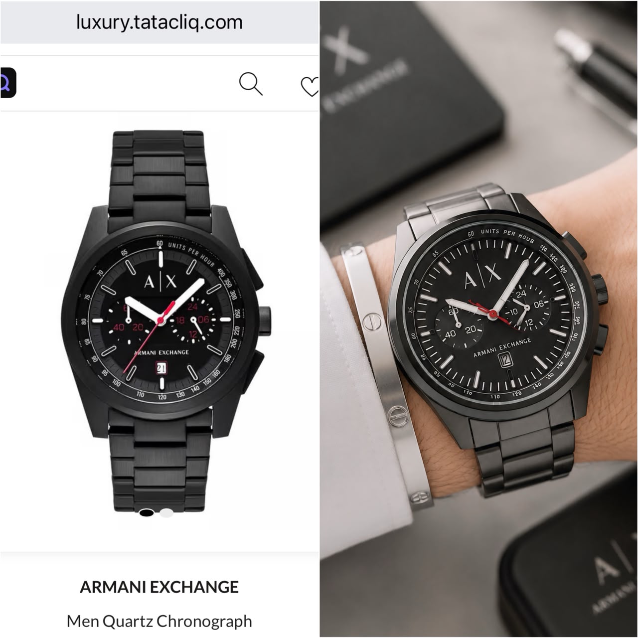 Armani Exchange AX2864 Parker Chronograph Black