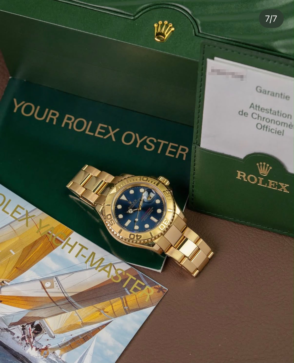 Rolex Yacht-Master Yellow Gold Blue Dial Automatic
