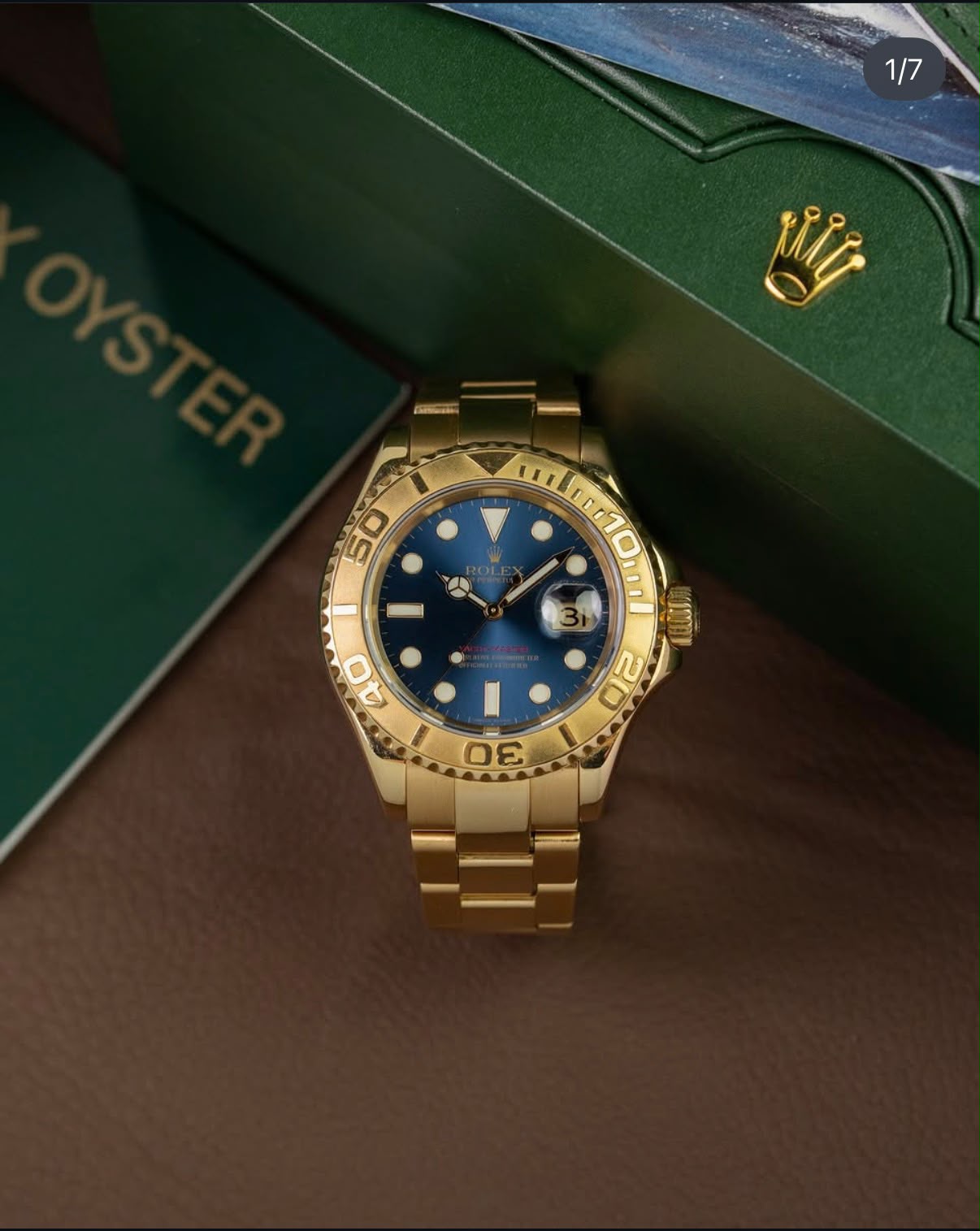 Rolex Yacht-Master Yellow Gold Blue Dial Automatic