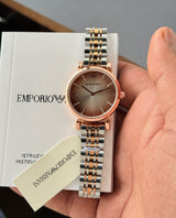 Emporio Armani Slim Brown Diamond Dial