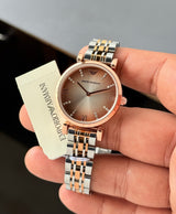 Emporio Armani Slim Brown Diamond Dial