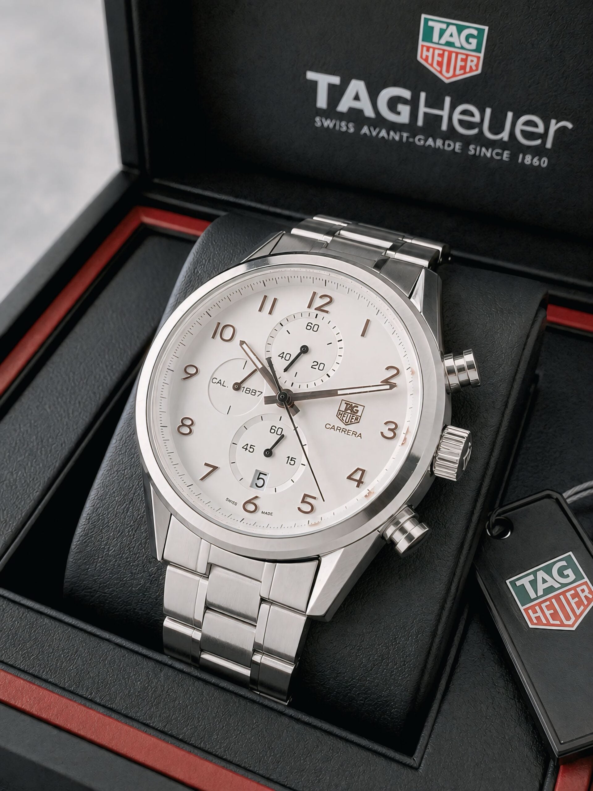 Tag Heuer Carrera Heritage Chronograph Silver Dial