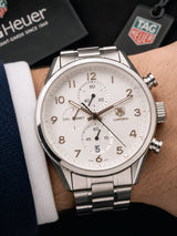 Tag Heuer Carrera Heritage Chronograph Silver Dial