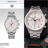Tag Heuer Carrera Heritage Chronograph Silver Dial