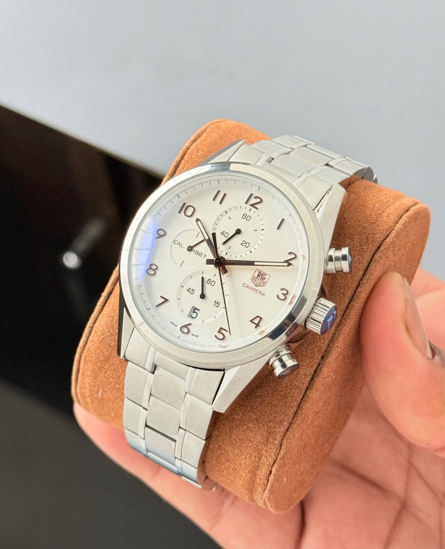 Tag Heuer Carrera Heritage Chronograph Silver Dial