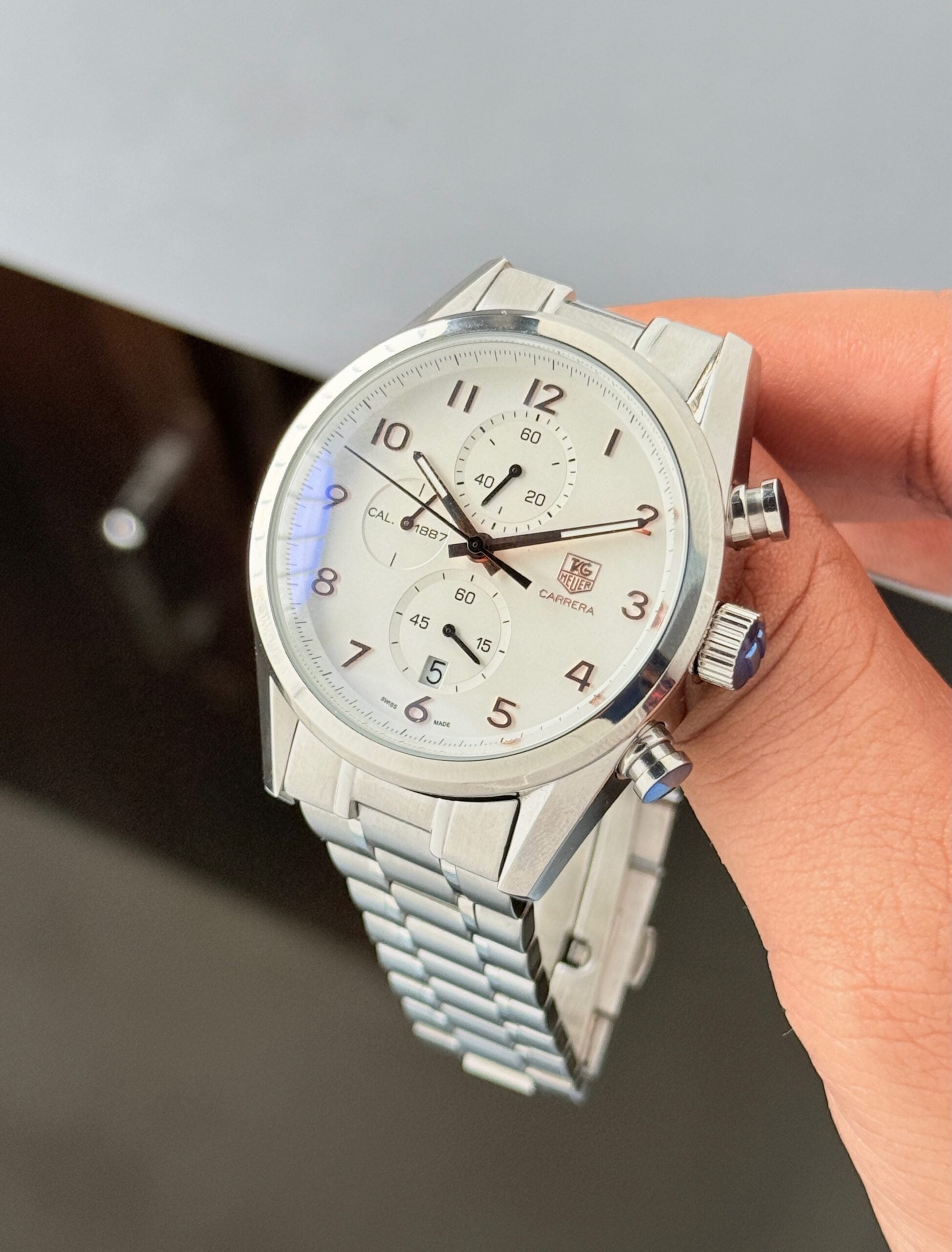 Tag Heuer Carrera Heritage Chronograph Silver Dial
